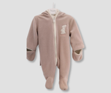 Winter jumpsuit with zippered sleeves