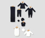 10-piece baby shower set (onessie and blanket)