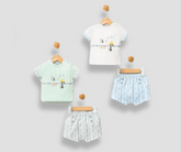 بيجامة صيفي سيارة وشجرة