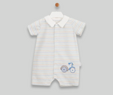 Striped summer bike jumpsuit