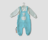 Two-piece winter jumpsuit with a cat pocket