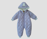 Winter jumpsuit with ribbed fur lining