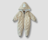Winter jumpsuit with ribbed fur lining
