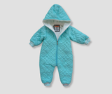 Winter jumpsuit, waterproof, embroidered with squares