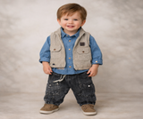 Boys' autumn 3-piece set with pockets