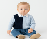 Two-piece winter set, half-sweater