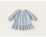 Imported checkered autumn dress