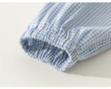 Imported checkered autumn dress