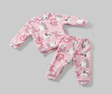 Winter pajamas with animal print