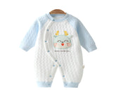 Imported two-tone ribbed winter jumpsuit