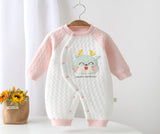 Imported two-tone ribbed winter jumpsuit