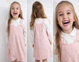 Girls' autumn two-piece dress with stars