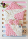 Fur Bow Baby Blanket
