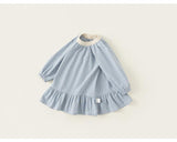 Imported checkered autumn dress