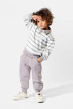 Milton boys winter set, striped polo