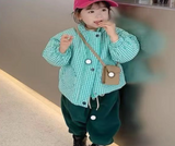 Checkered winter jacket – suitable for going out and visiting