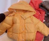 Checkered winter jacket – suitable for going out and visiting