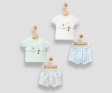 Summer pajama car and tree