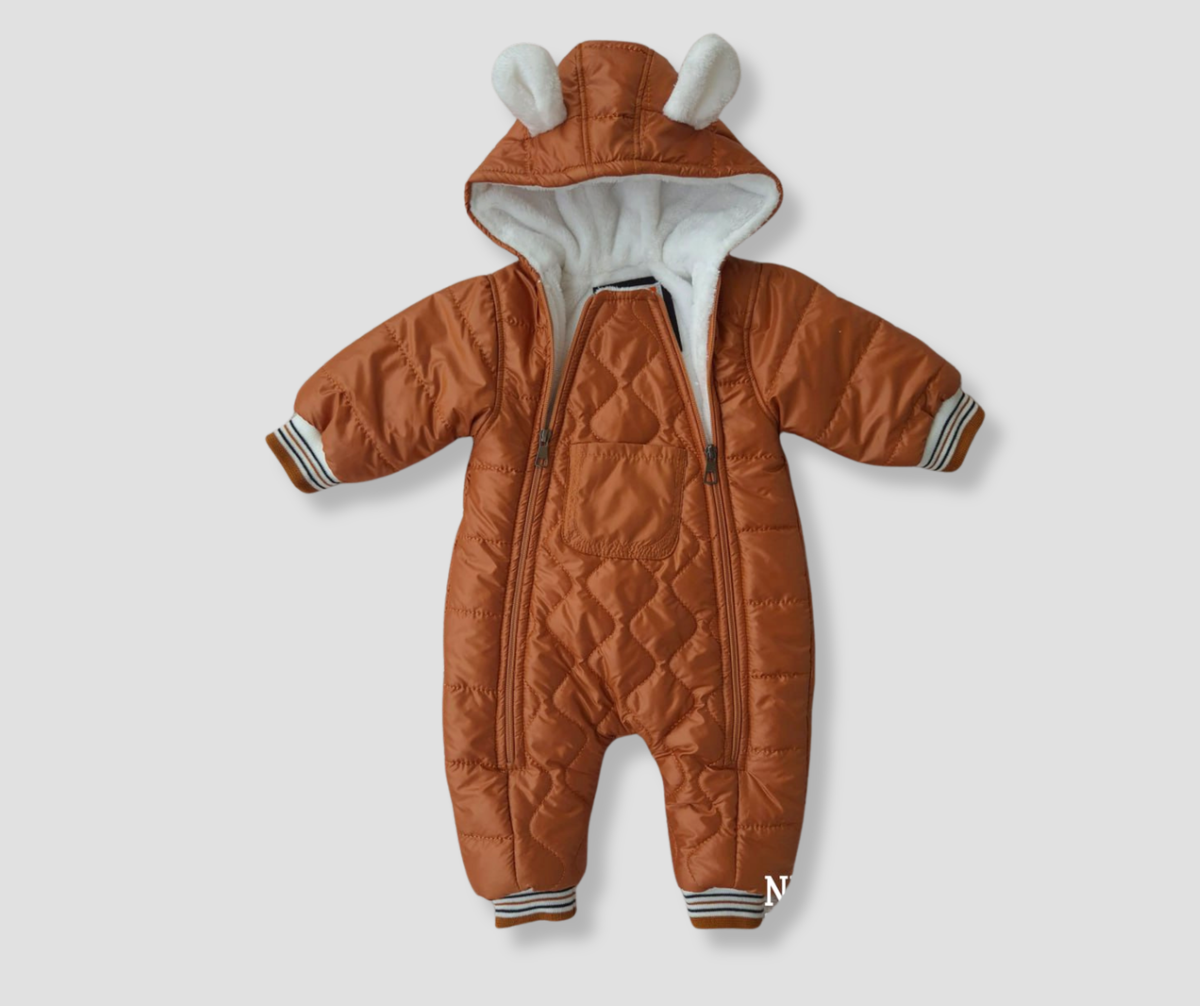 Winter jumpsuit fur-lined with 2 zippers