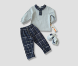 Winter pajamas, velvet, plaid pants