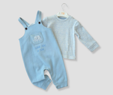 Two-piece winter Jumpsuit and a striped T-shirt