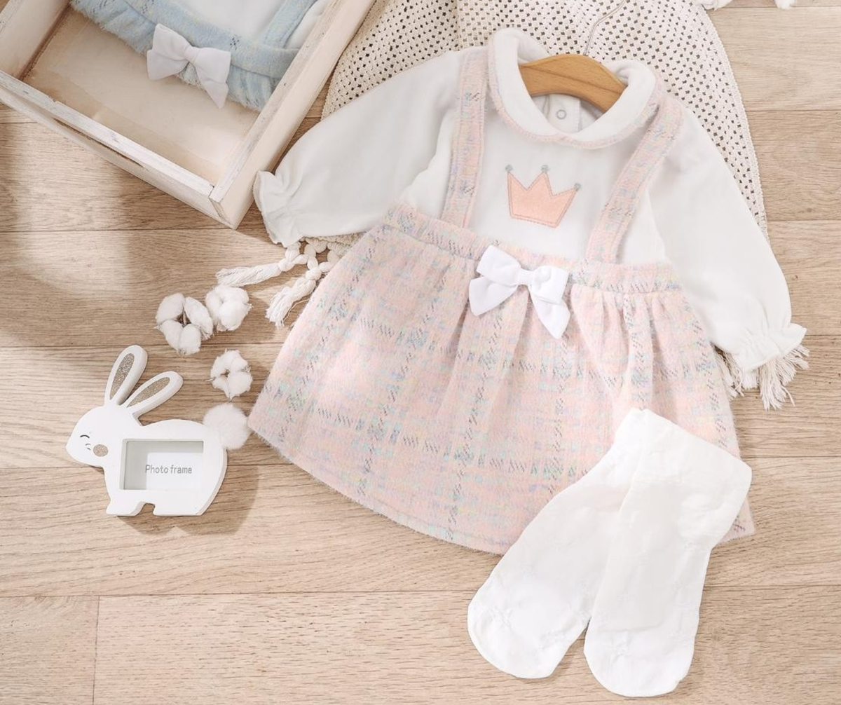 Winter dress with two straps