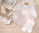Winter dress with two straps