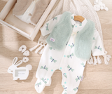 Winter jumpsuit with fur jacket