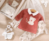 Winter pajamas, plaid pants, fur