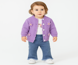 Girls' 3-piece winter knit set