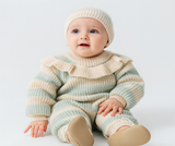 striped knit winter jumpsuit