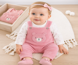 Two-piece winter jumpsuit, velvet