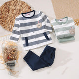 Autumn bear striped pyjama