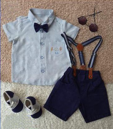 Boys 3-piece suspender set