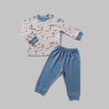 Autumn pajamas printed with boats