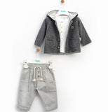 Boys' 3-piece button-up shirt set