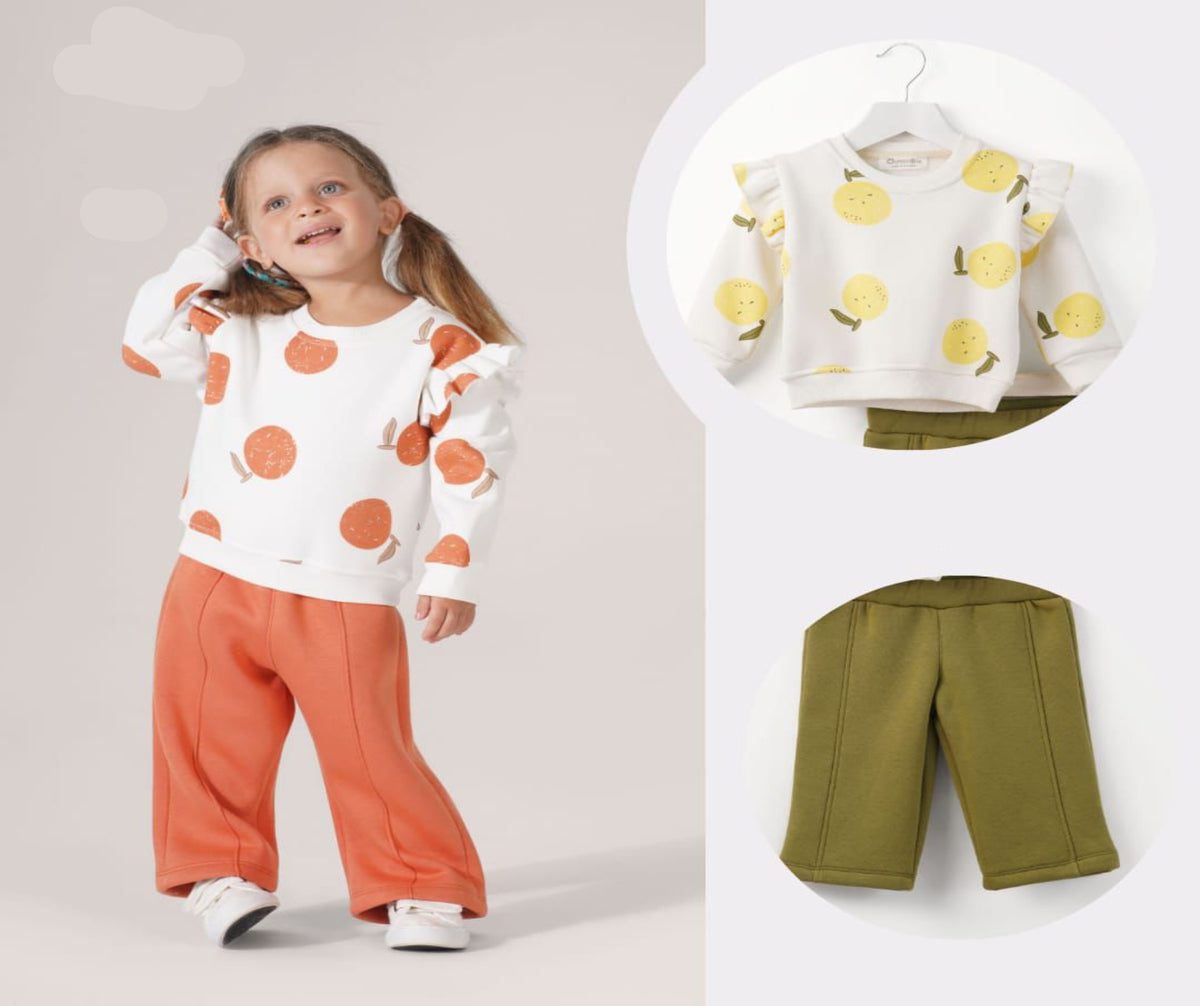 بيجامه شتوى بناتي ميلتون فاكهه