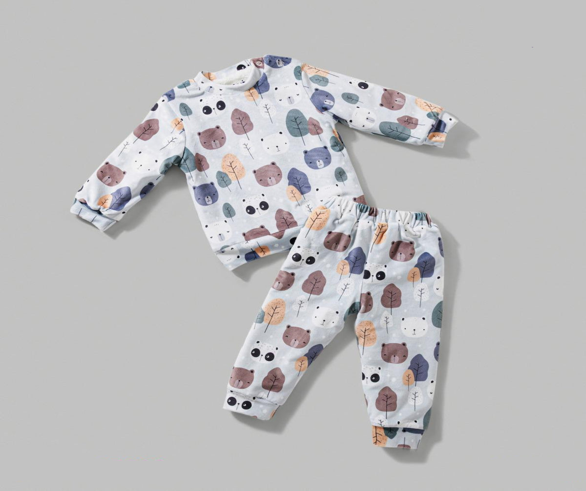 بيجامه شتوى ورق شجر باندا