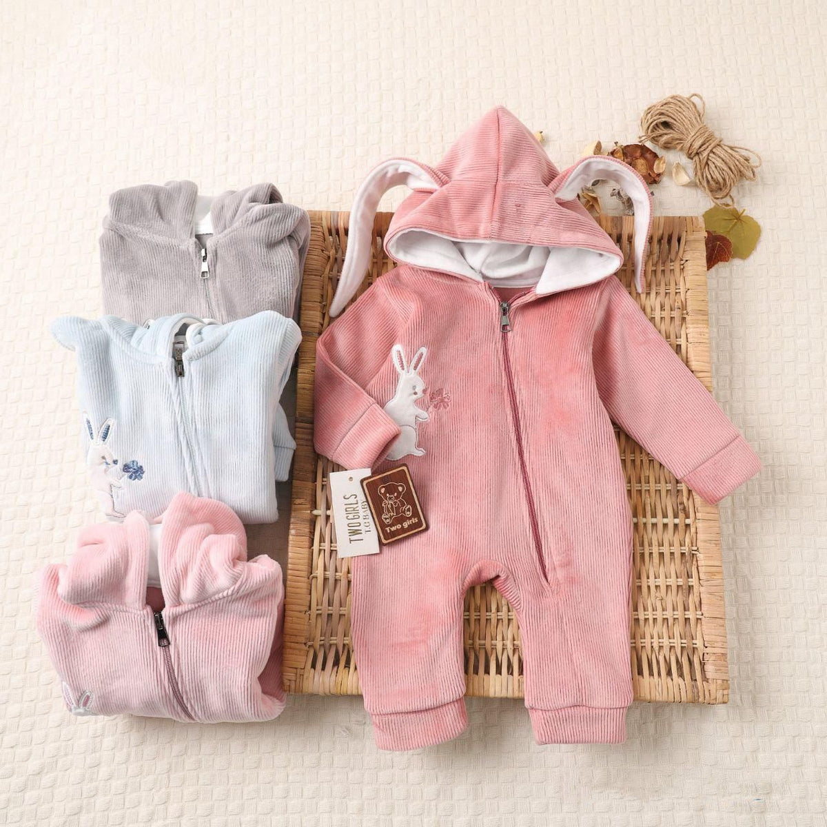 Padded velvet winter jumpsuit