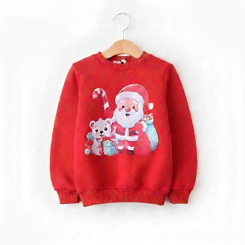 Santa Printed Winter Sweatshirt