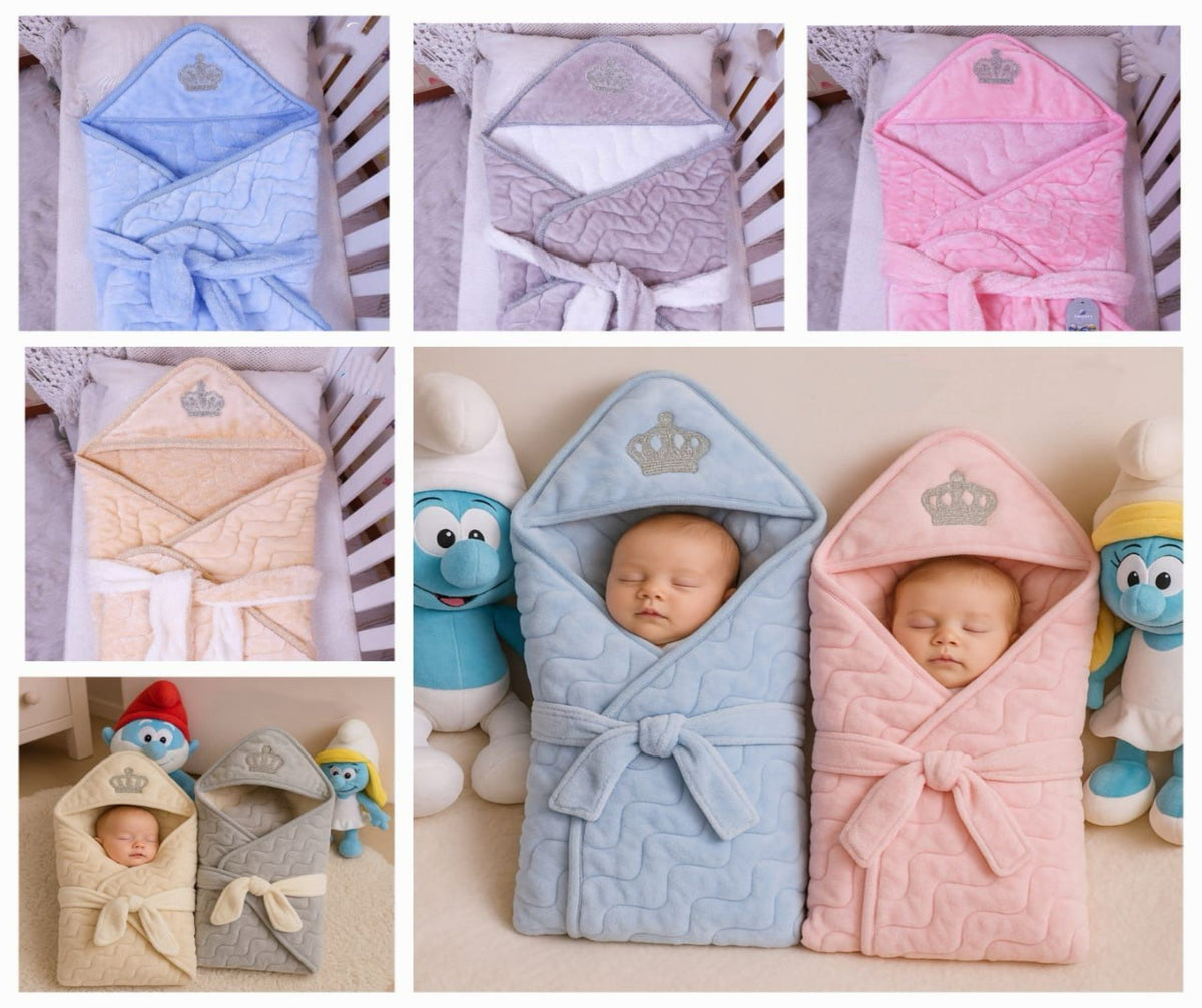 Soft Fur Blanket with Hooded Crown