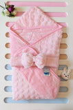 Fur Bow Baby Blanket
