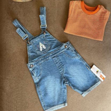 Striped two-piece summer jumpsuit