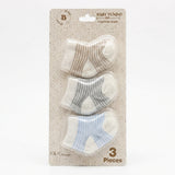 striped socks, 3 pieces